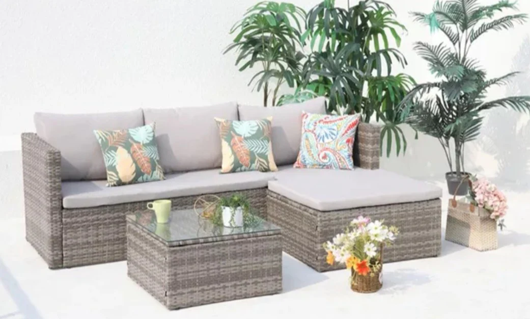 Millan 4 Seater Rattan Corner Set - Image 3