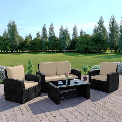 Julia 4 Seater Rattan Garden Furniture Set - Image 3