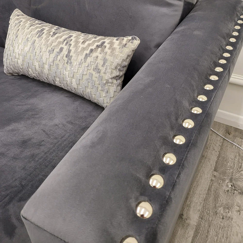 Aluxo Lincoln 3 & 2 Seater Sofa with Scatter Back Cushion - Image 3