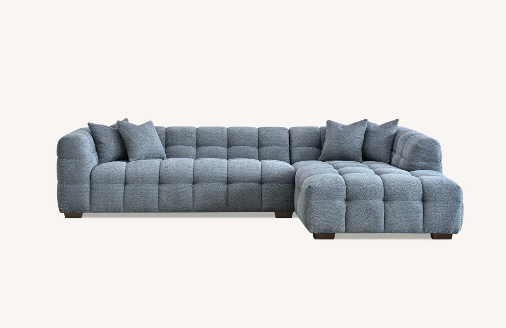 Aluxo Tribeca Corner Boucle Fabric Sofa Right Hand - Image 9