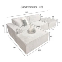 Atlanta Corner Modular Combination Sofa - Image 14