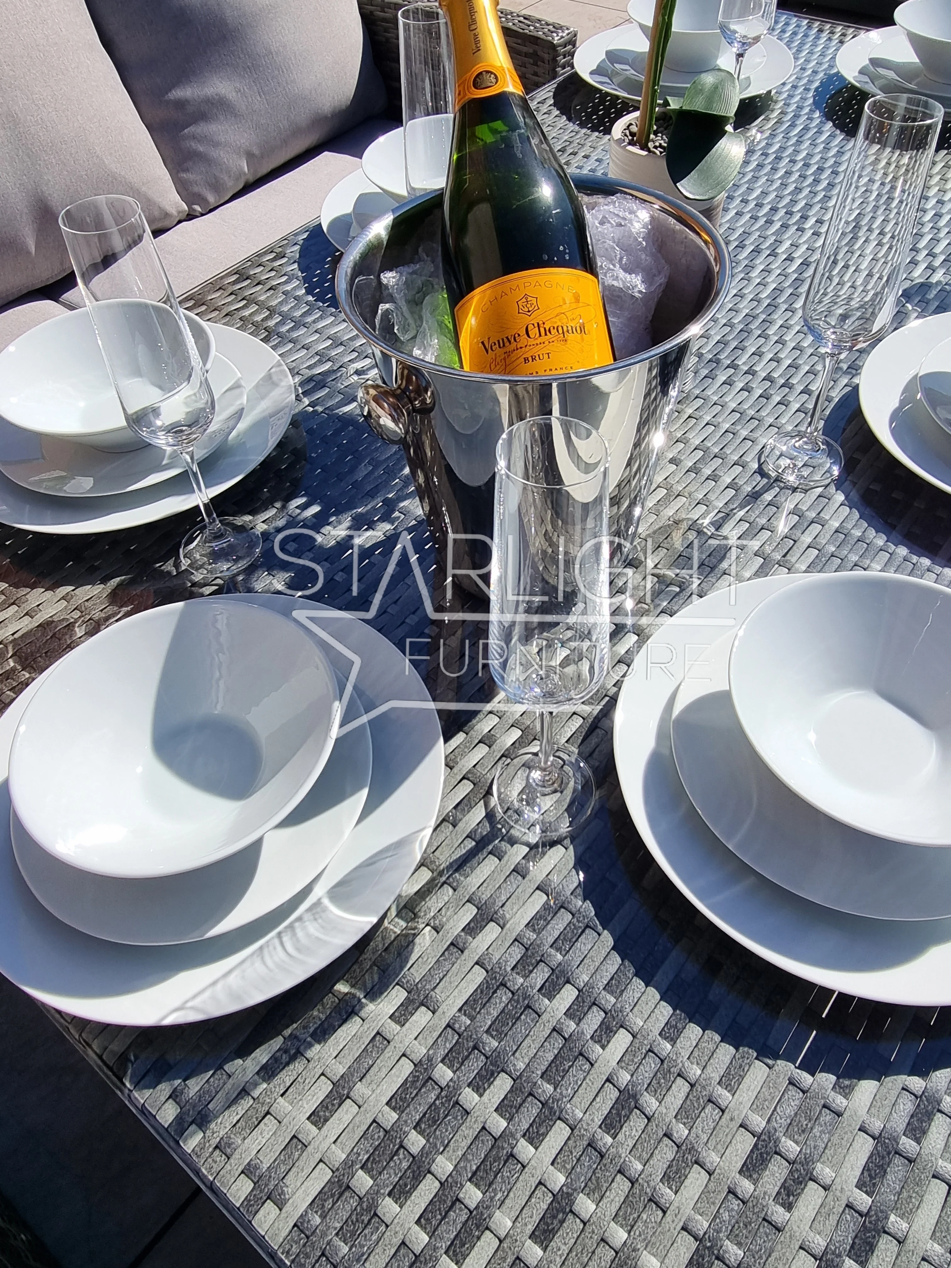Myla 9 Seater Rattan Garden Furniture Set - Image 6
