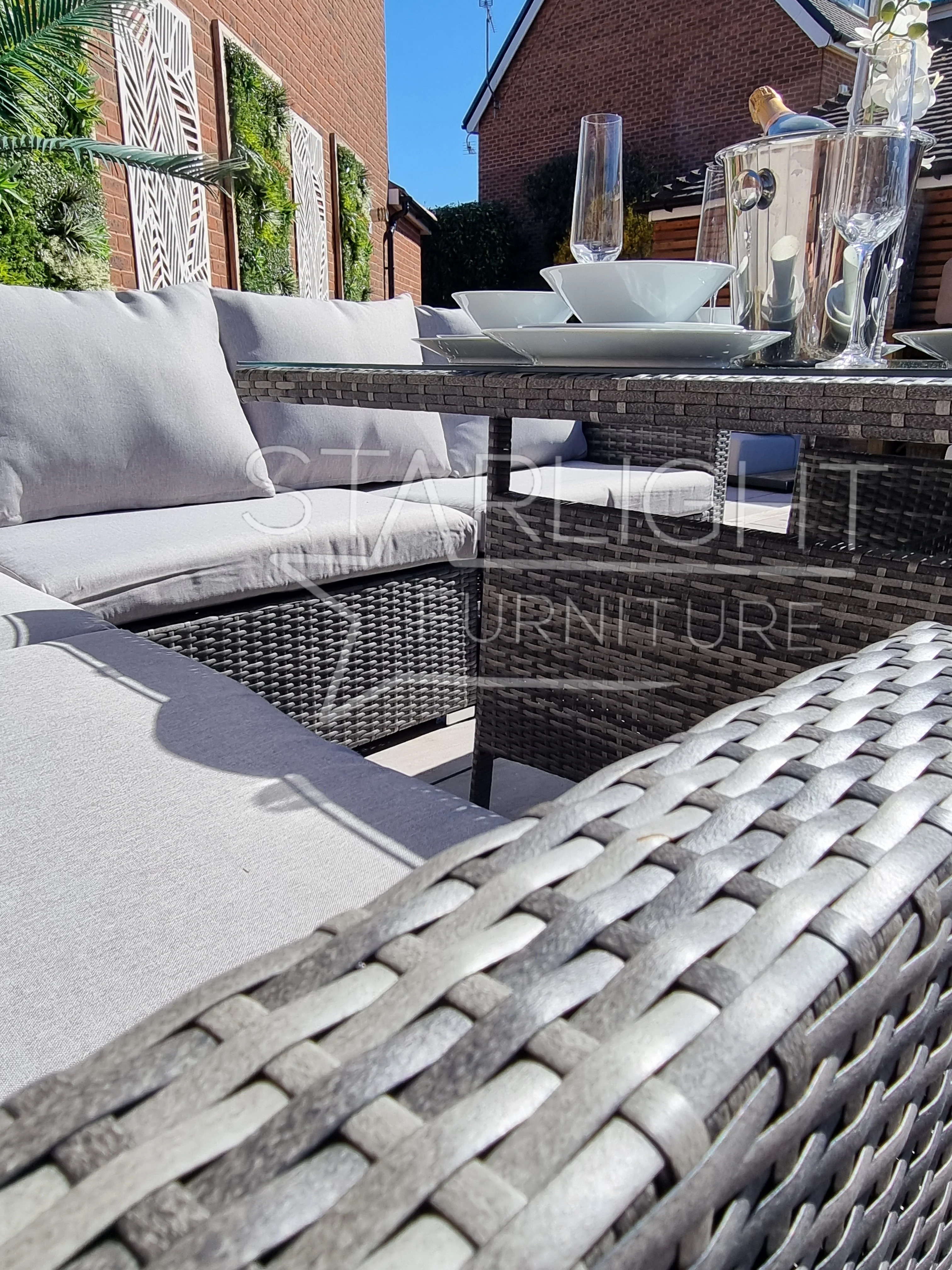Myla 9 Seater Rattan Garden Furniture Set - Image 7