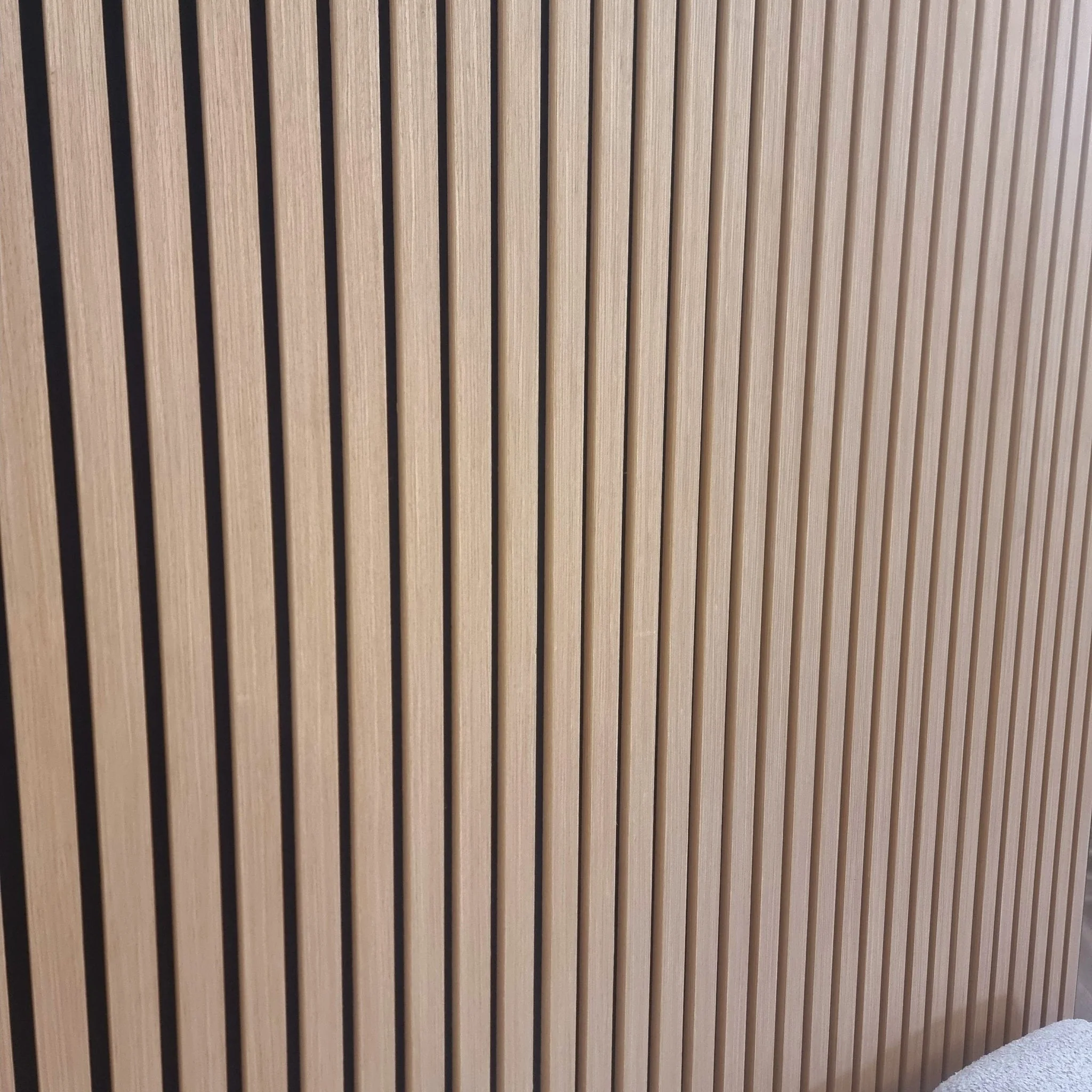 Pack Of 2 Real Wood Acoustic Slat Wall Panels (Light Oak) - Image 2