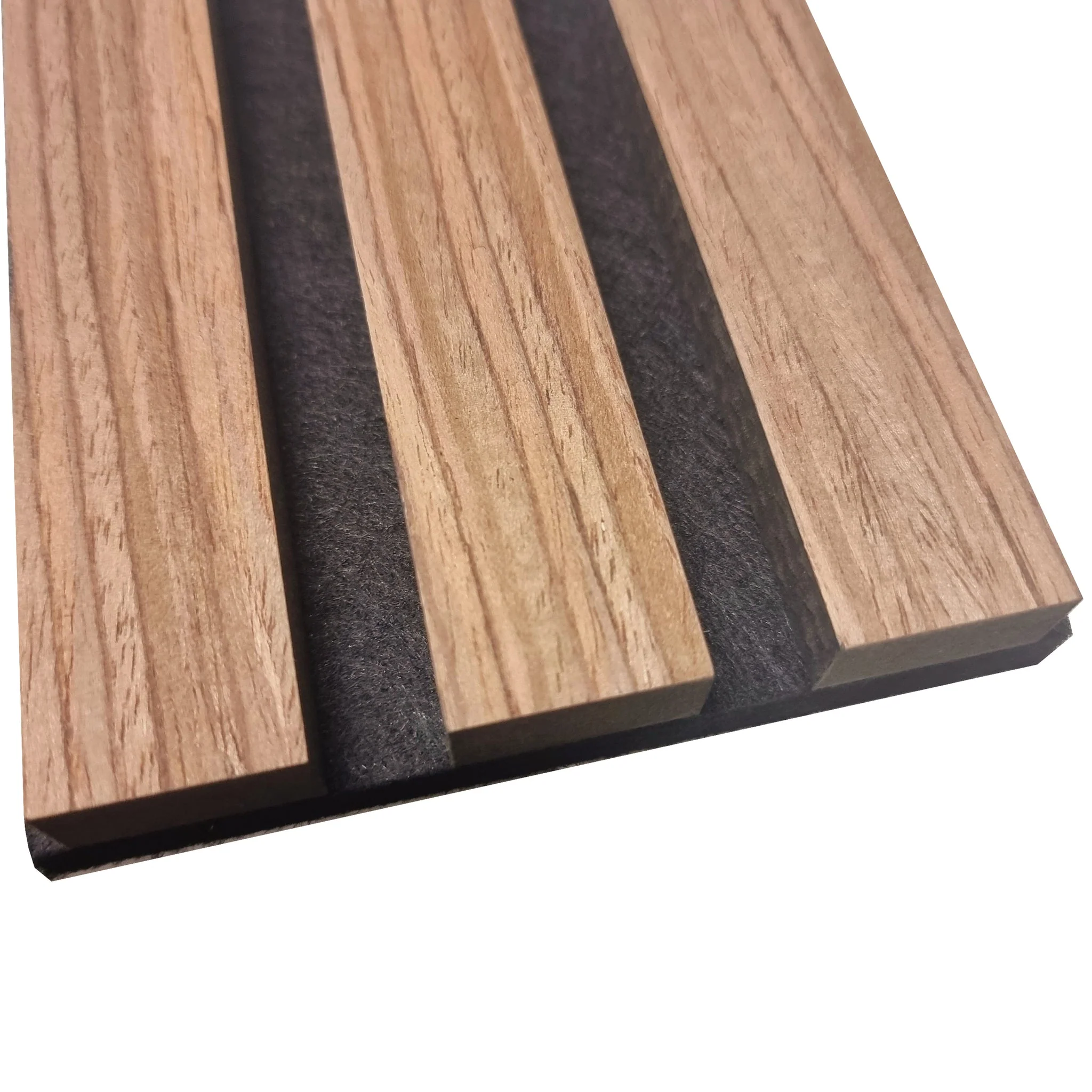 Pack Of 2 Real Wood Acoustic Slat Wall Panels (Light Oak) - Image 3