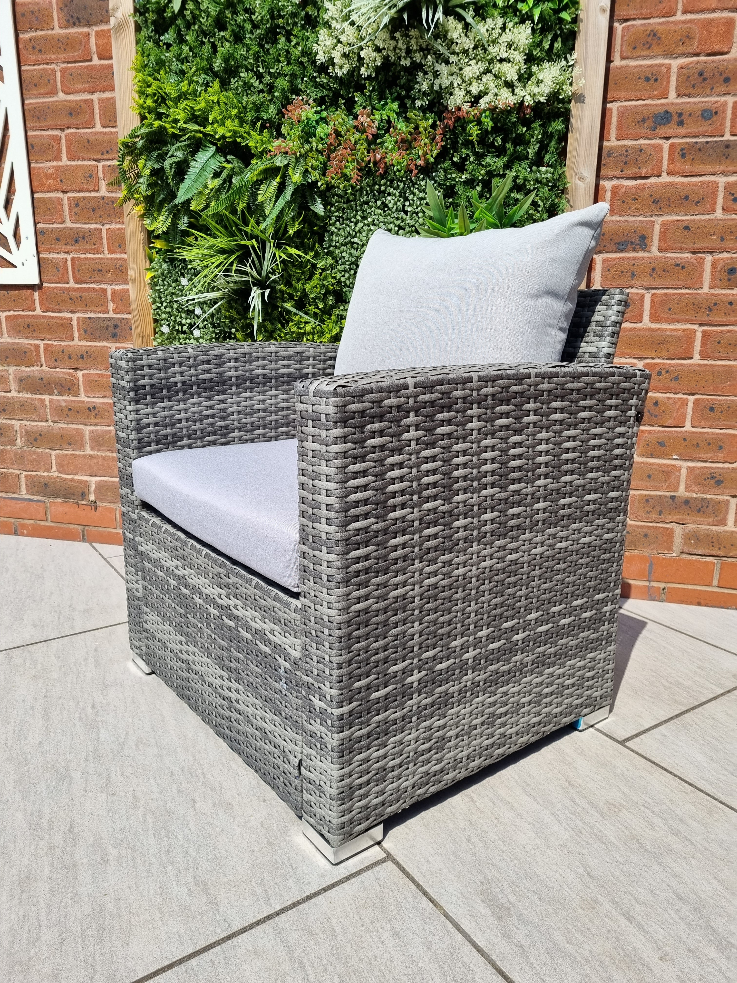 Pair of Myla 9 Seater Rattan Chairs - Image 3