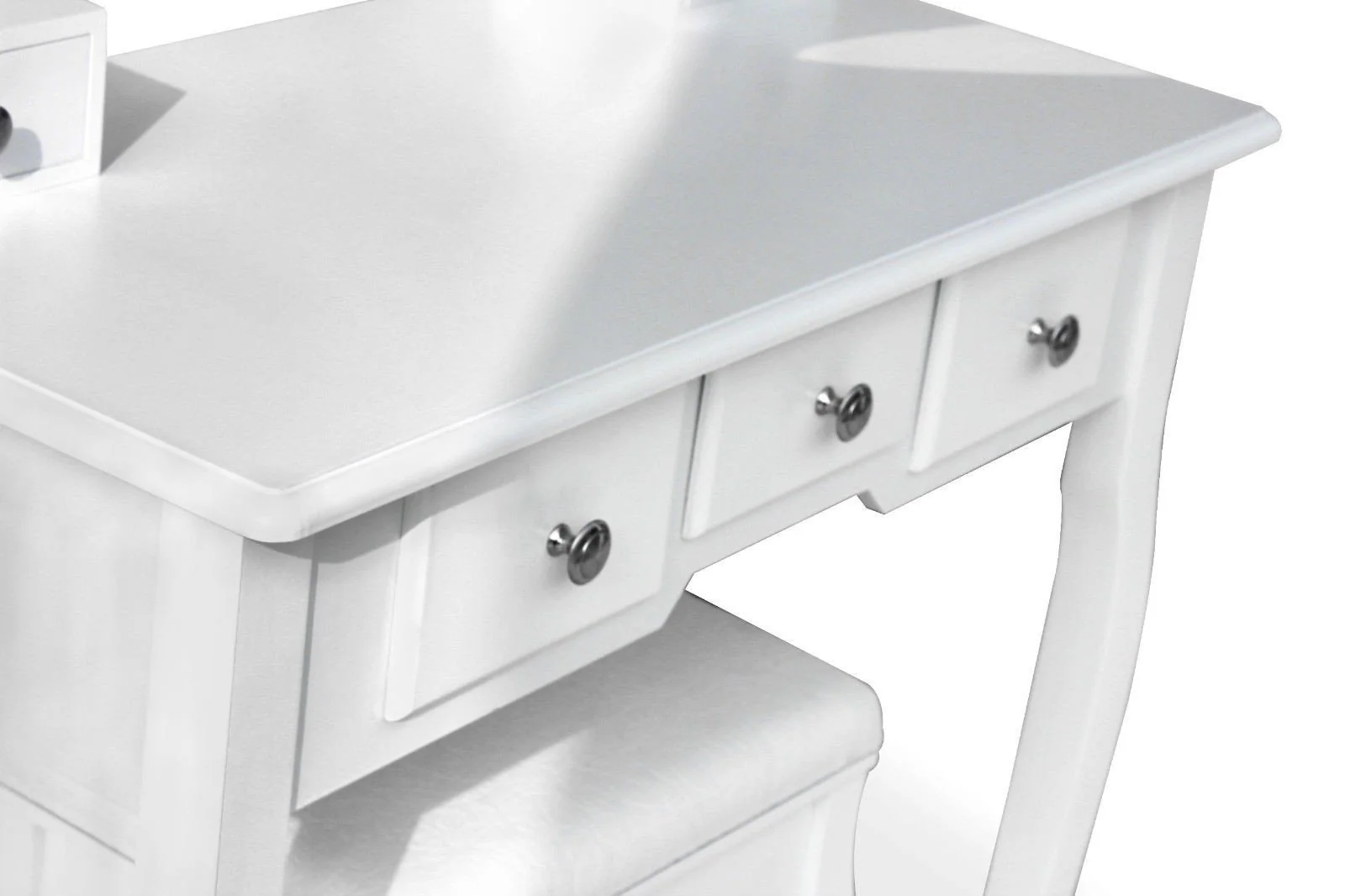 Shabby Chic 4 Drawer Dressing Table - Image 4